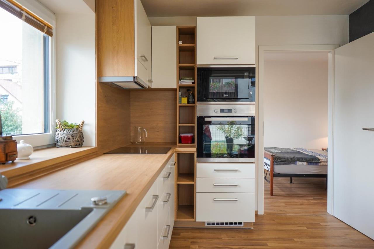 Vila Vekose - Apartman S Terasou A Zahradou Hradec Kralove Ngoại thất bức ảnh